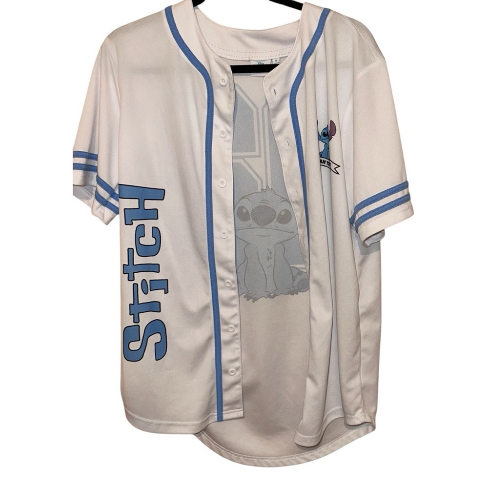Stitch Kids Baseball Jersey - White